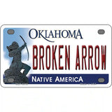 Broken Arrow Oklahoma Novelty Metal License Plate 4" x 2.2" (MLP)