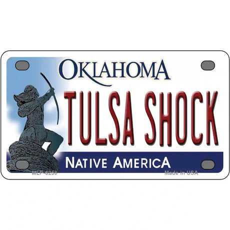 Tulsa Shock Oklahoma Novelty Metal License Plate 4" x 2.2" (MLP)