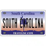 South Carolina Novelty Metal License Plate 4" x 2.2" (MLP)