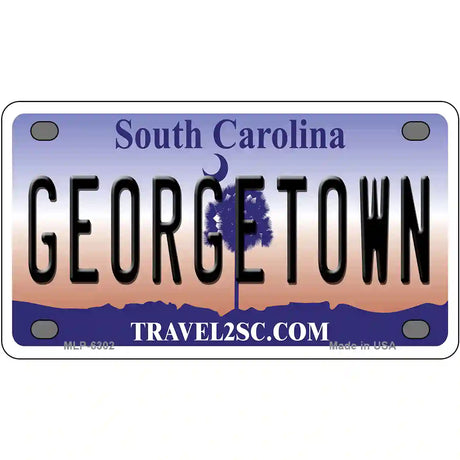 Georgetown South Carolina Novelty Metal License Plate 4" x 2.2" (MLP)