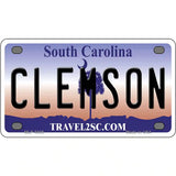 Clemson South Carolina Novelty Metal License Plate 4" x 2.2" (MLP)