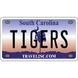 Tigers South Carolina Novelty Metal License Plate 4" x 2.2" (MLP)