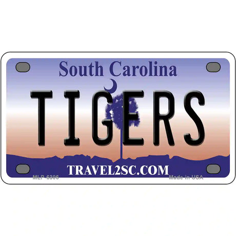 Tigers South Carolina Novelty Metal License Plate 4" x 2.2" (MLP)