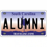 Alumni South Carolina Novelty Metal License Plate 4" x 2.2" (MLP)