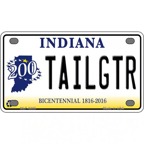 Tailgtr Indiana Bicentennial Novelty Metal License Plate 4" x 2.2" (MLP)