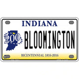 Bloomington Indiana Novelty Metal License Plate 4" x 2.2" (MLP)