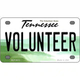 Volunteer Tennessee Novelty Metal License Plate 4" x 2.2" (MLP)