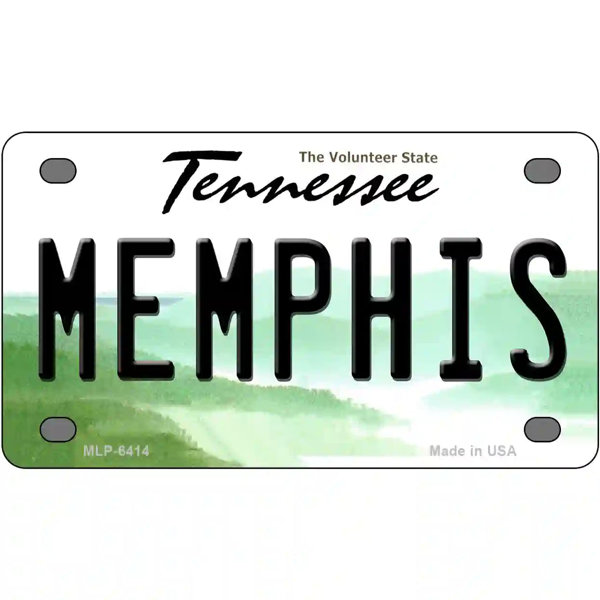 Memphis Tennessee Novelty Metal License Plate 4" x 2.2" (MLP)