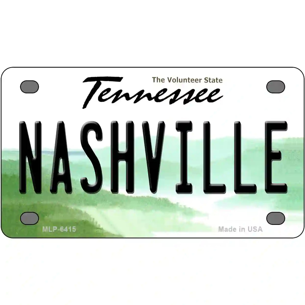 Nashville Tennessee Novelty Metal License Plate 4" x 2.2" (MLP)