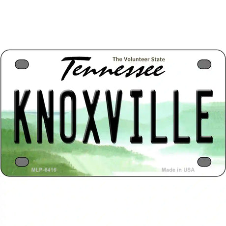 Knoxville Tennessee Novelty Metal License Plate 4" x 2.2" (MLP)