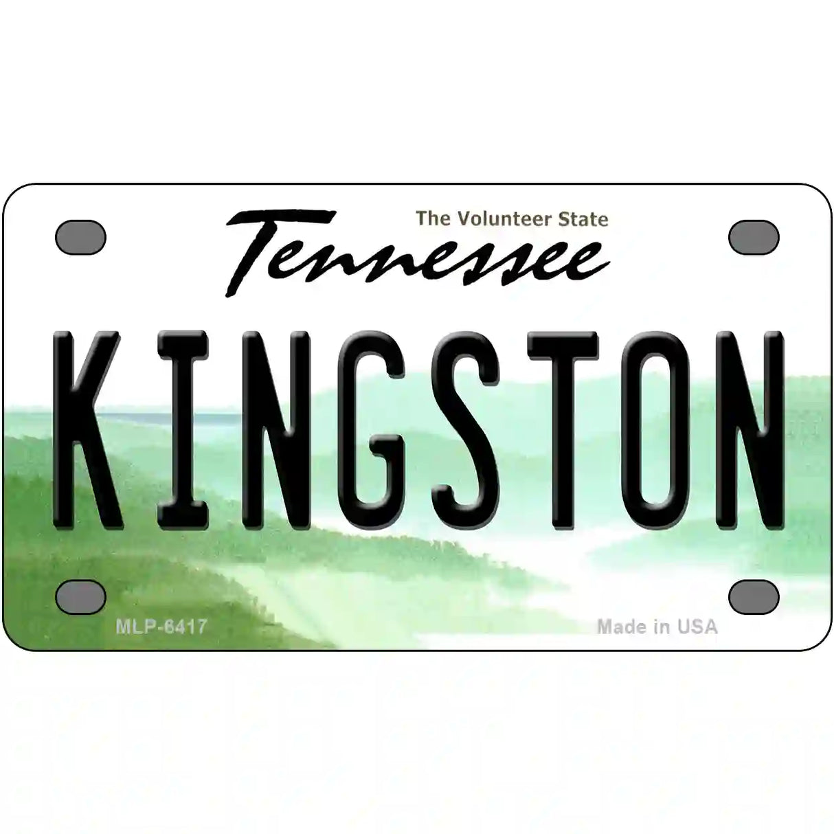 Kingston Tennessee Novelty Metal License Plate 4" x 2.2" (MLP)