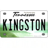 Kingston Tennessee Novelty Metal License Plate 4" x 2.2" (MLP)