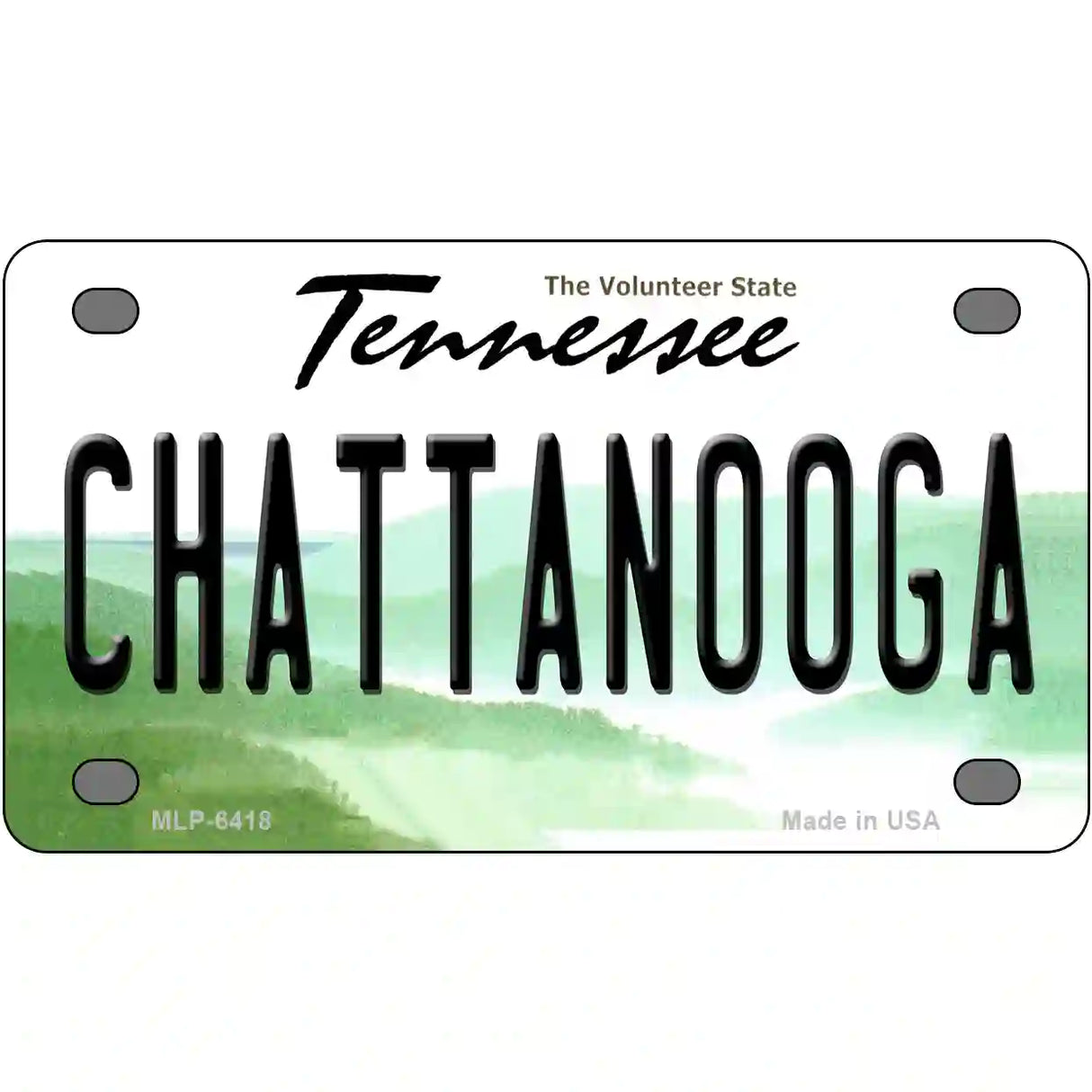 Chattanooga Tennessee Novelty Metal License Plate 4" x 2.2" (MLP)