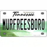 Murfreesboro Tennessee Novelty Metal License Plate 4" x 2.2" (MLP)