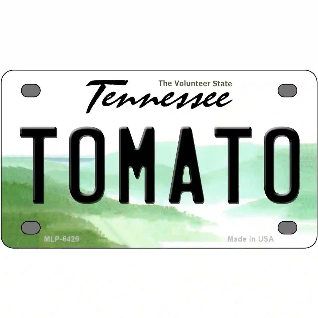 Tomato Tennessee Novelty Metal License Plate 4" x 2.2" (MLP)