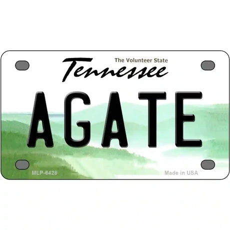 Agate Tennessee Novelty Metal License Plate 4" x 2.2" (MLP)