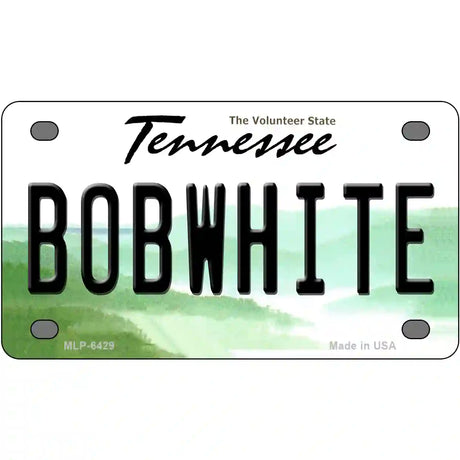 Bobwhite Tennessee Novelty Metal License Plate 4" x 2.2" (MLP)