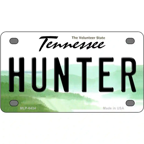 Hunter Tennessee Novelty Metal License Plate 4" x 2.2" (MLP)