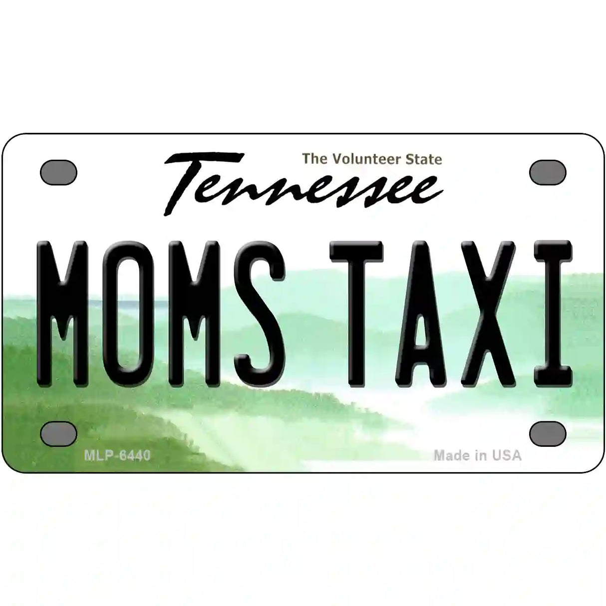 Moms Taxi Tennessee Novelty Metal License Plate 4" x 2.2" (MLP)