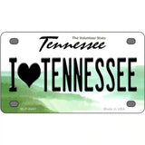 I Love Tennessee Novelty Metal License Plate 4" x 2.2" (MLP)