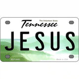 Jesus Tennessee Novelty Metal License Plate 4" x 2.2" (MLP)