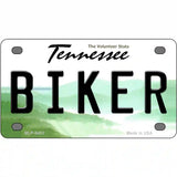 Biker Tennessee Novelty Metal License Plate 4" x 2.2" (MLP)