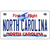 North Carolina Novelty Metal License Plate 4" x 2.2" (MLP)