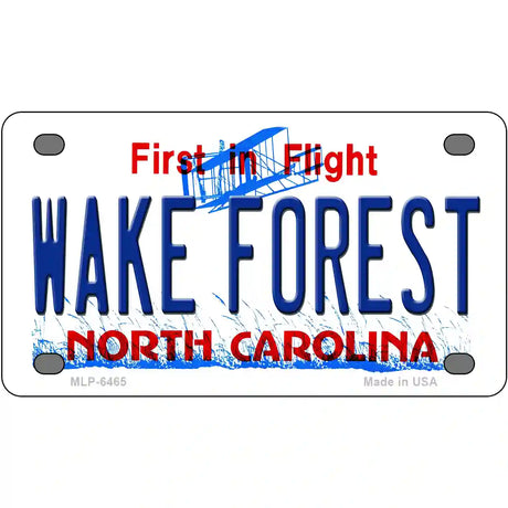 Wake Forest North Carolina Novelty Metal License Plate 4" x 2.2" (MLP)