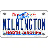 Wilmington North Carolina Novelty Metal License Plate 4" x 2.2" (MLP)