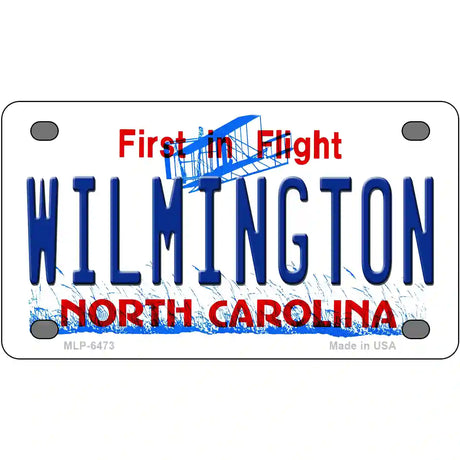 Wilmington North Carolina Novelty Metal License Plate 4" x 2.2" (MLP)