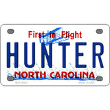 Hunter North Carolina Novelty Metal License Plate 4" x 2.2" (MLP)