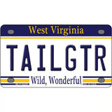 Tailgtr West Virginia Novelty Metal License Plate 4" x 2.2" (MLP)