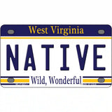 Native West Virginia Novelty Metal License Plate 4" x 2.2" (MLP)