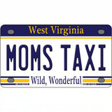 Moms Taxi West Virginia Novelty Metal License Plate 4" x 2.2" (MLP)