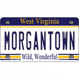 Morgantown West Virginia Novelty Metal License Plate 4" x 2.2" (MLP)