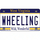 Wheeling West Virginia Novelty Metal License Plate 4" x 2.2" (MLP)