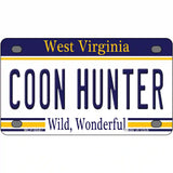 Coon Hunter West Virginia Novelty Metal License Plate 4" x 2.2" (MLP)