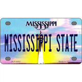 Mississippi State Novelty Metal License Plate 4" x 2.2" (MLP)