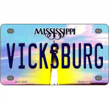 Vicksburg Mississippi Novelty Metal License Plate 4" x 2.2" (MLP)