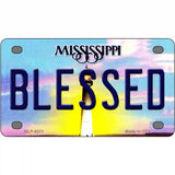 Blessed Mississippi Novelty Metal License Plate 4" x 2.2" (MLP)