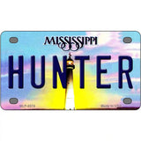 Hunter Mississippi Novelty Metal License Plate 4" x 2.2" (MLP)