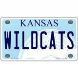 Wildcats Kansas Novelty Metal License Plate 4" x 2.2" (MLP)