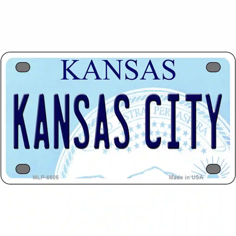 Kansas City Novelty Metal License Plate 4" x 2.2" (MLP)