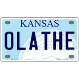 Olathe Kansas Novelty Metal License Plate 4" x 2.2" (MLP)