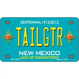 Tailgtr New Mexico Novelty Metal License Plate 4" x 2.2" (MLP)