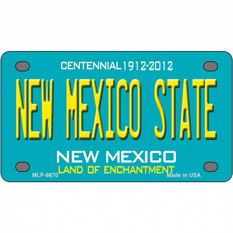 New Mexico State Novelty Metal License Plate 4" x 2.2" (MLP)