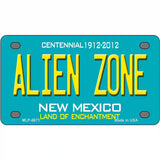 Alien Zone New Mexico State Novelty Metal License Plate 4" x 2.2" (MLP)