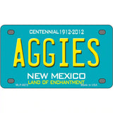 Aggies New Mexico Novelty Metal License Plate 4" x 2.2" (MLP)