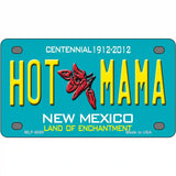 Hot Mama New Mexico Novelty Metal License Plate 4" x 2.2" (MLP)