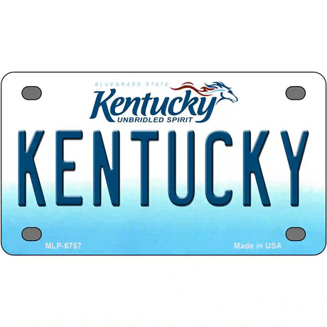 Kentucky Novelty Metal License Plate 4" x 2.2" (MLP)